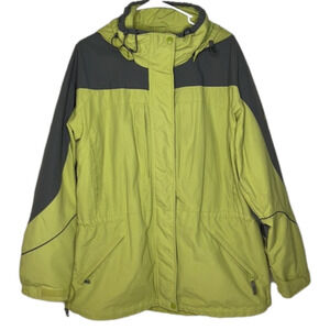 COLUMBIA women’s jacket, size XL, green and gray, in good condition